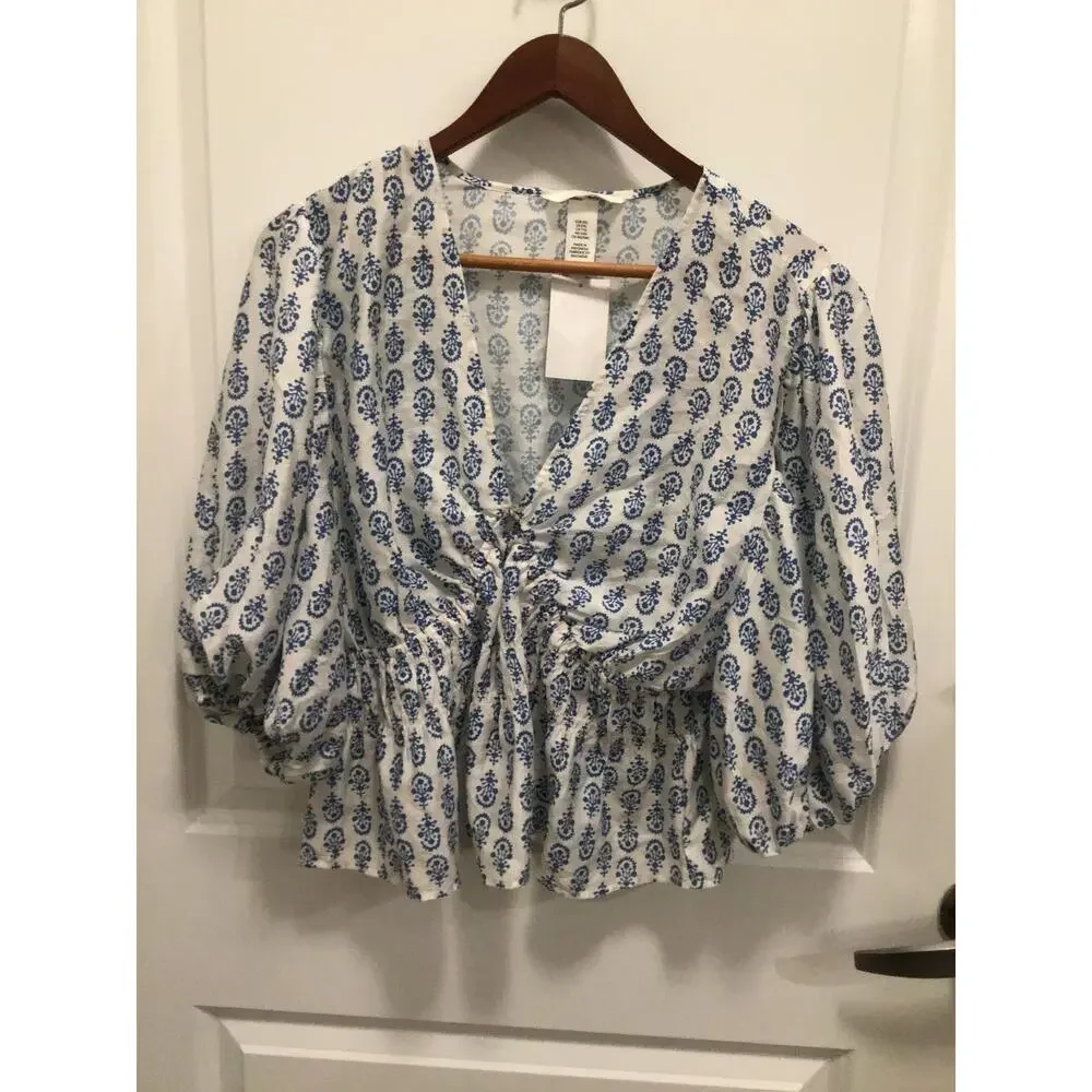 H & M white and floral pattern - Picture 10 of 13